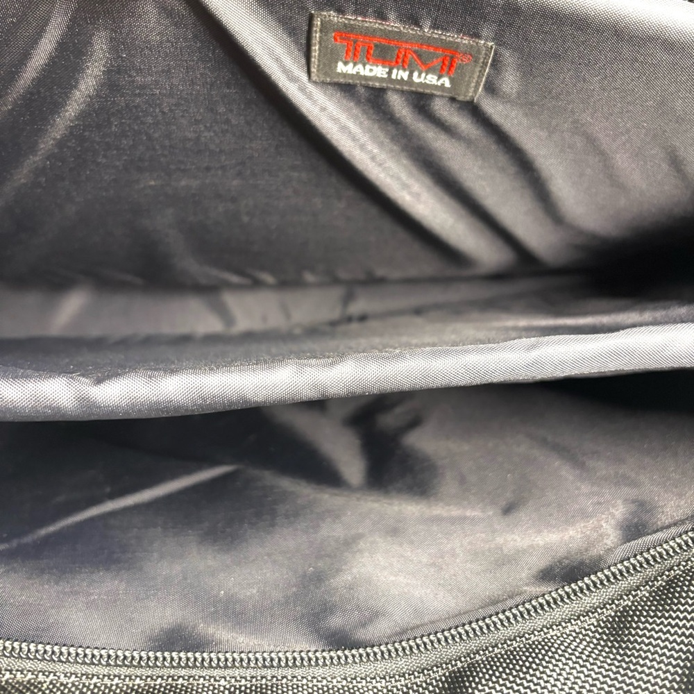 Vintage TUMI Black Ballistic Expandable Nylon/Leather Laptop/Briefcase Bag - Picture 9 of 12